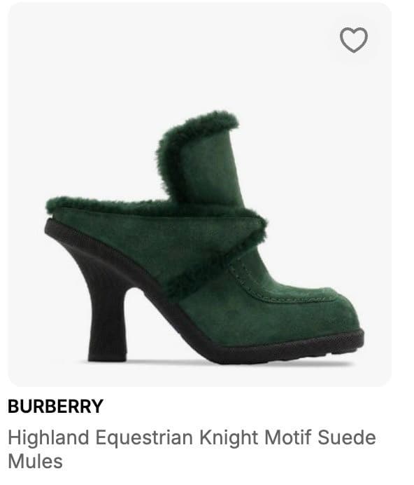 Burberry Highland Equestrian Mules