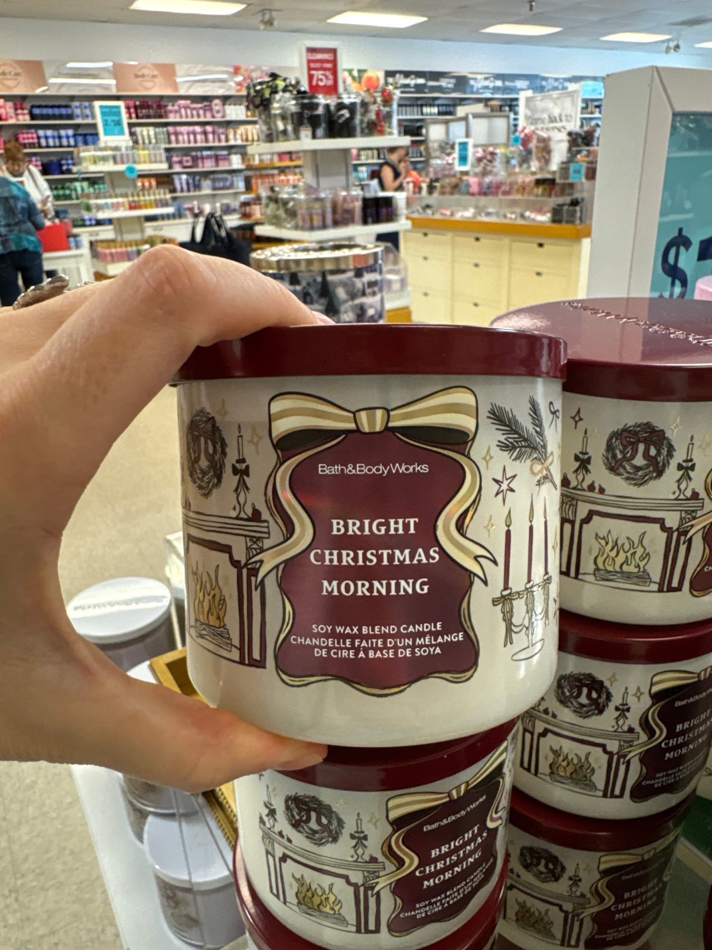 Bright Christmas Morning Candle