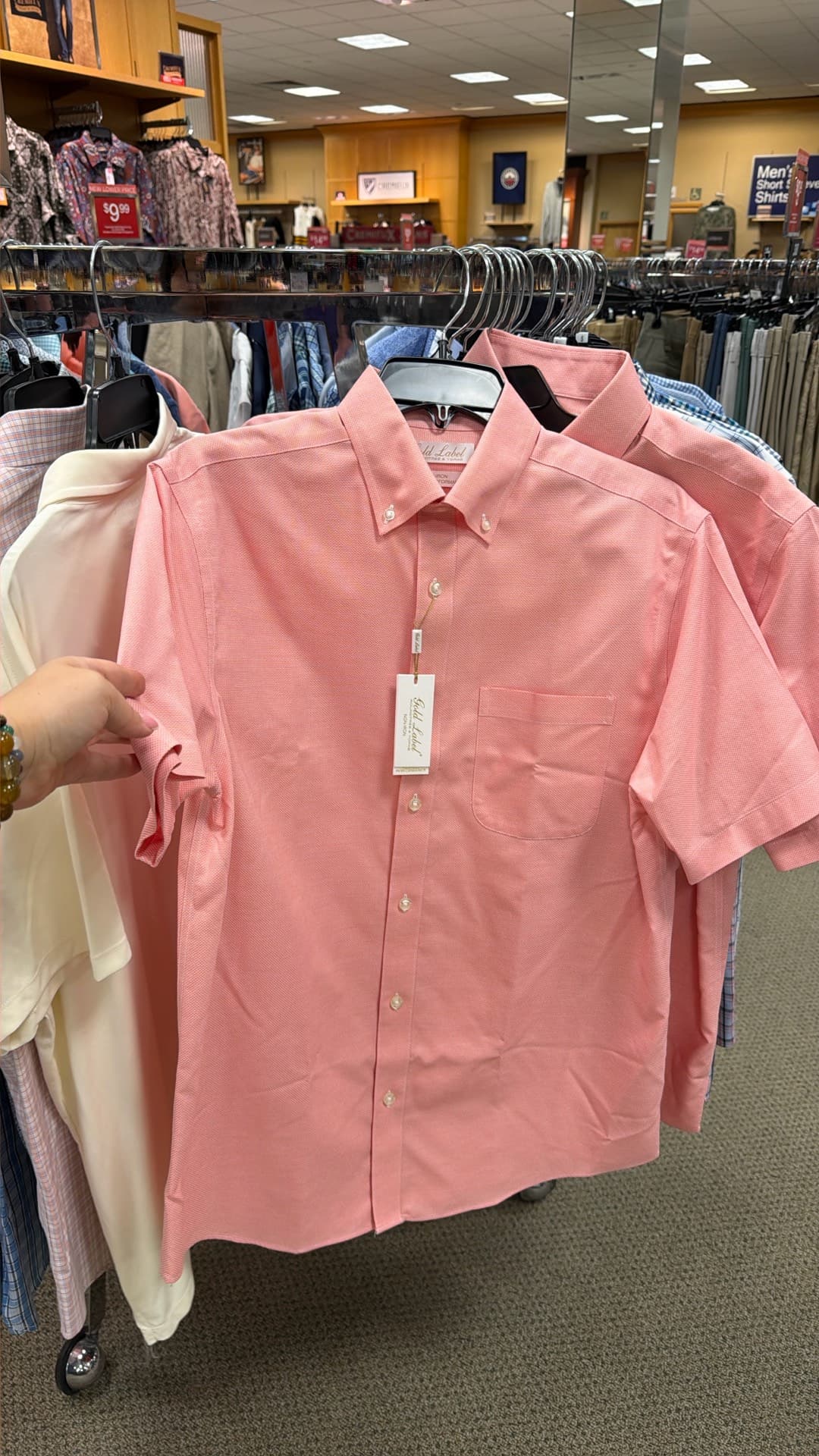 Elegant Pink Button-Up Shirt