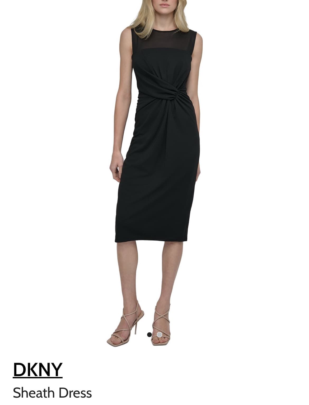 Sleek Black Sheath Dress