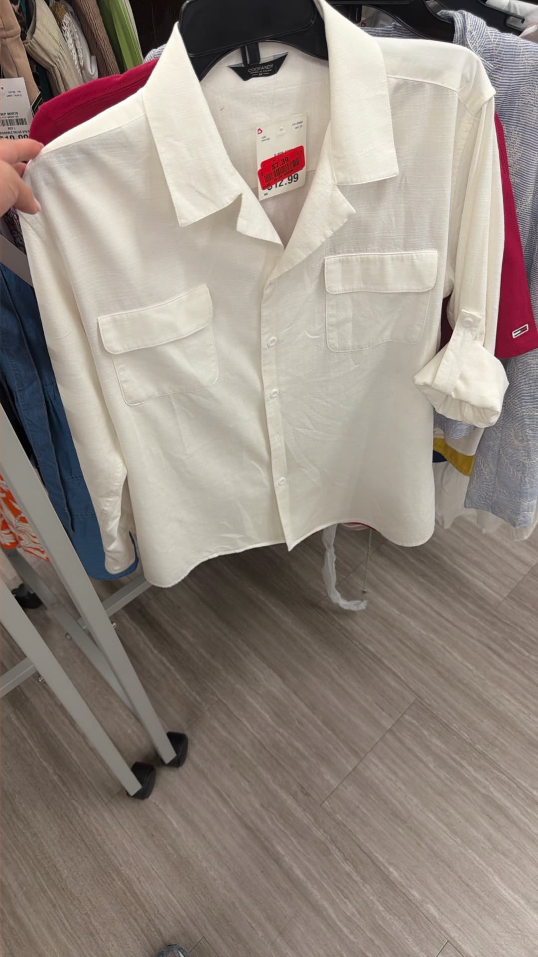 Crisp White Button-Up Shirt