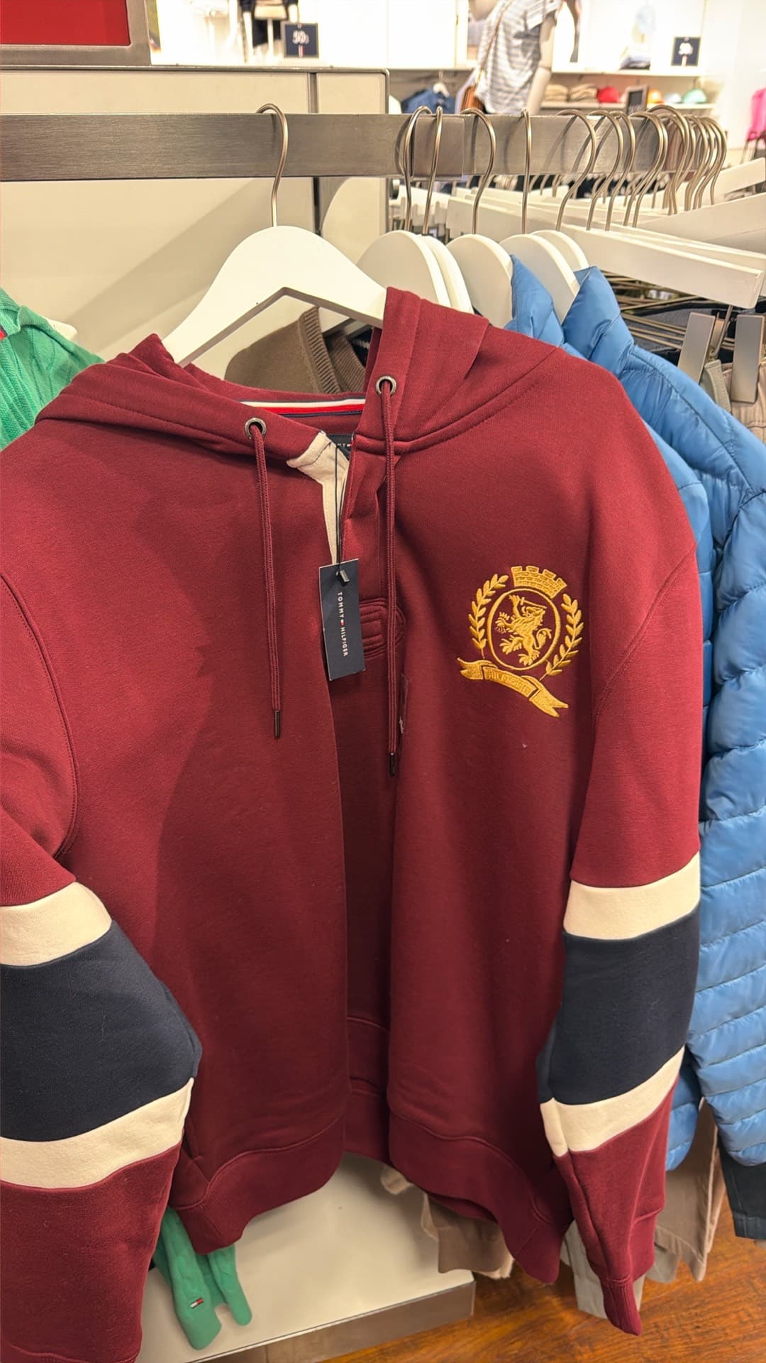 Stylish Burgundy Hooded Sweatshirt