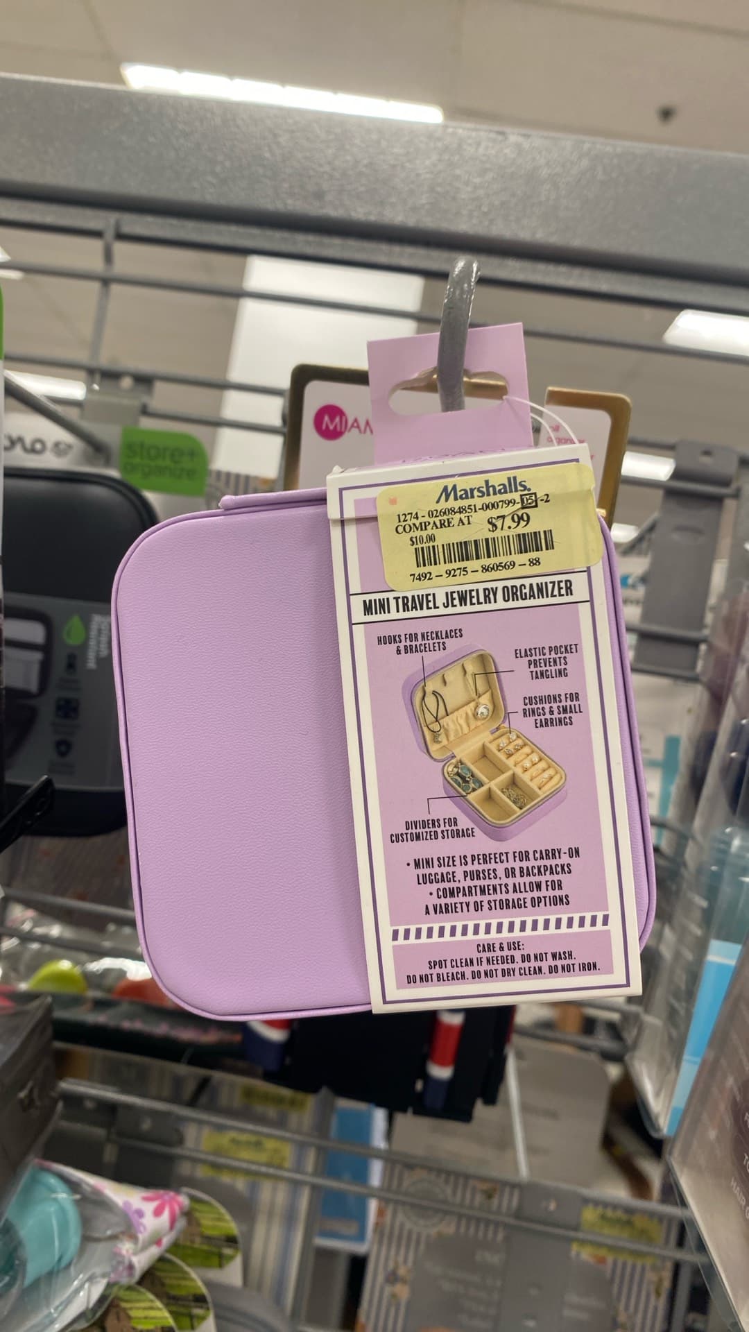 Mini Travel Jewelry Organizer