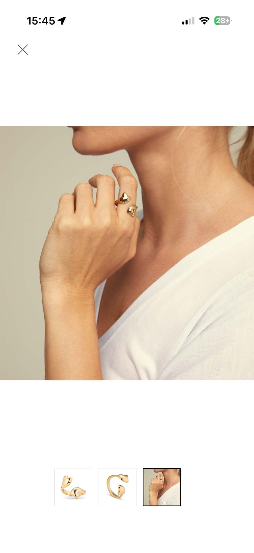 Trendy Golden Ring