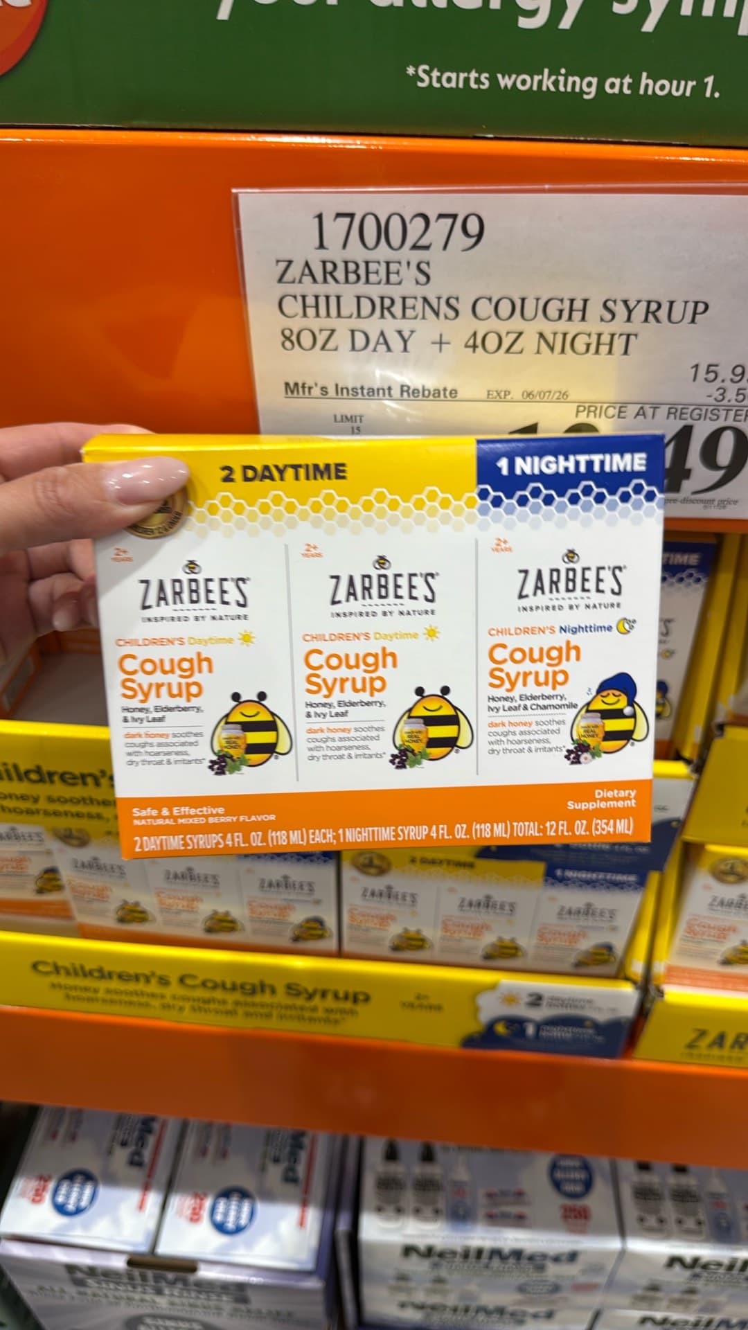 Кашельный сироп Zarbee's для детей
