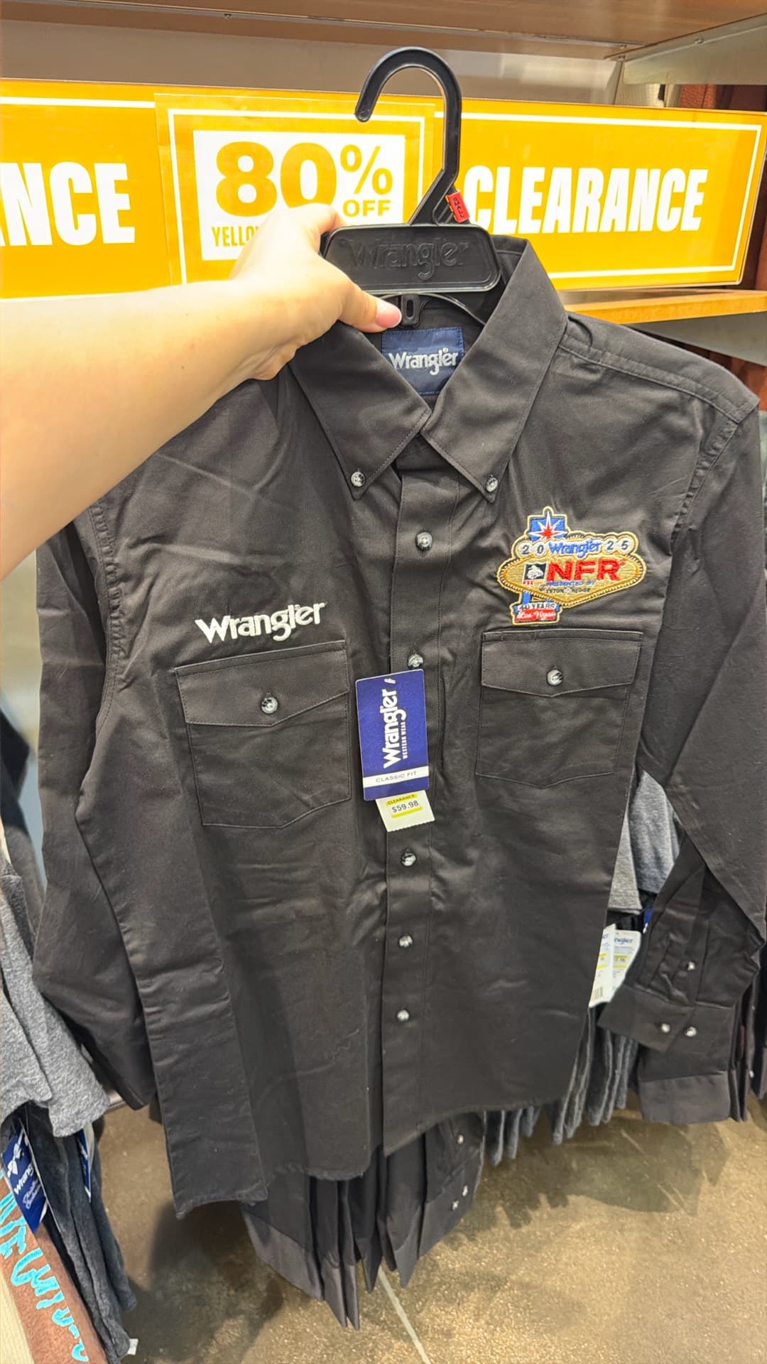 Чёрная рубашка Wrangler