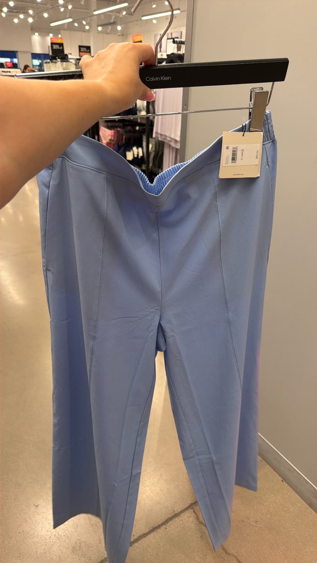 Легкие голубые брюки Calvin Klein