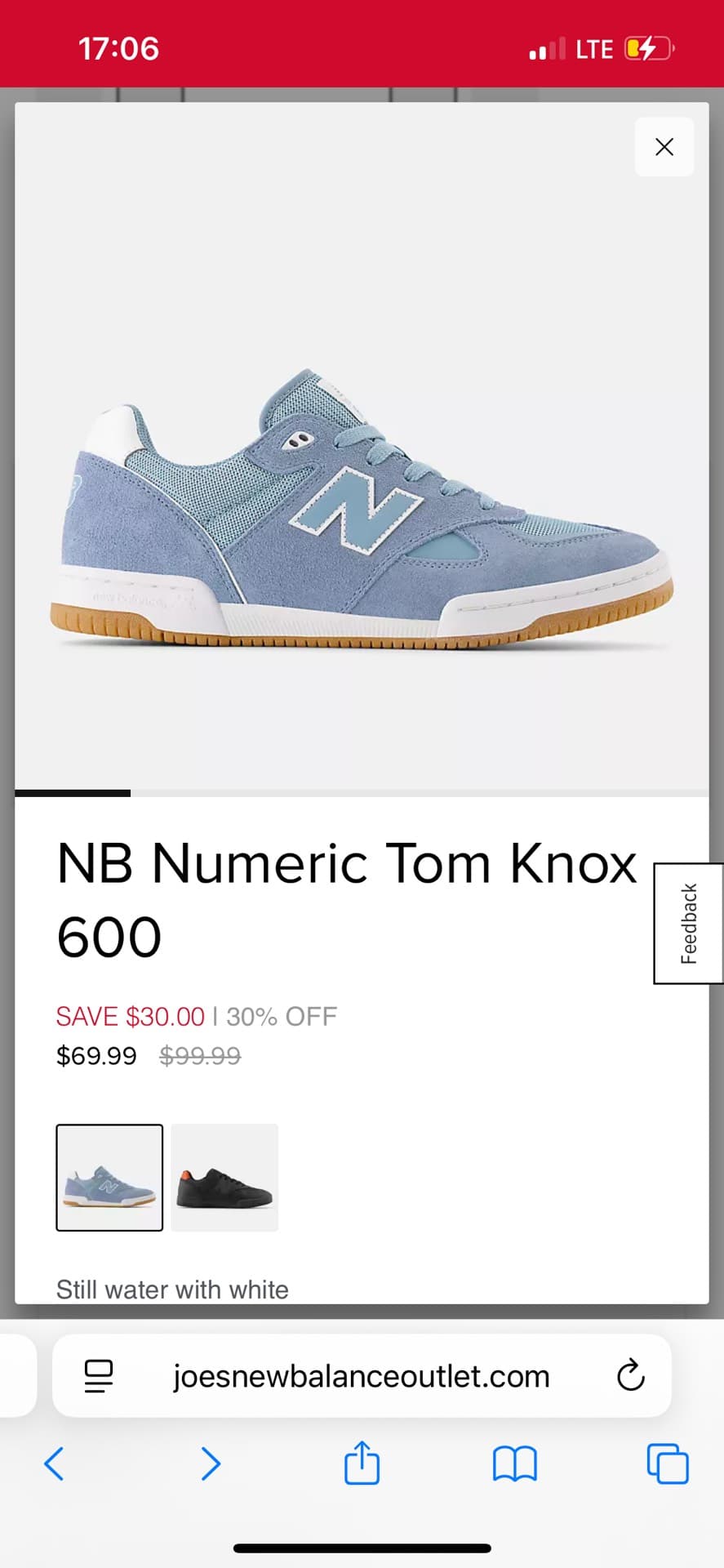 Кроссовки NB Numeric Tom Knox 600
