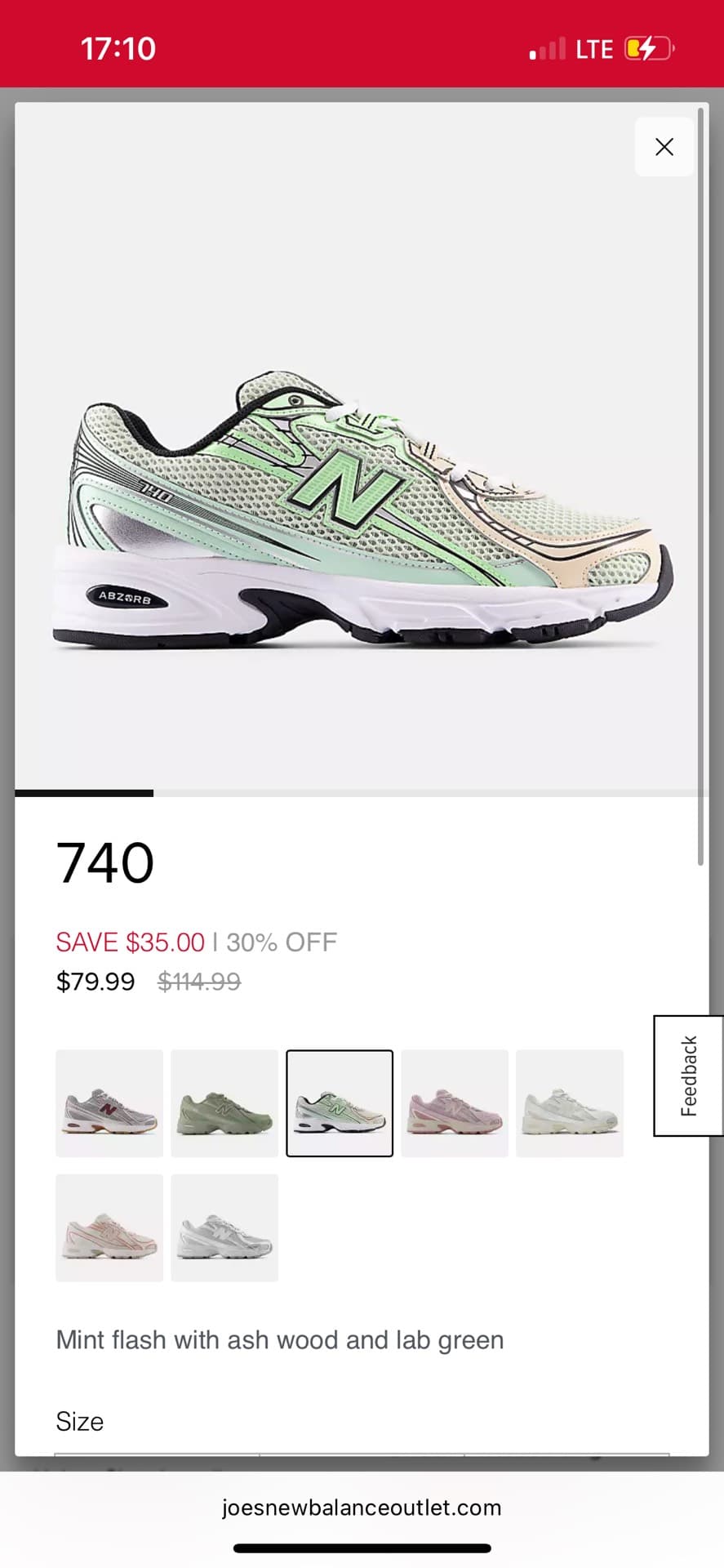 Кроссовки New Balance 740
