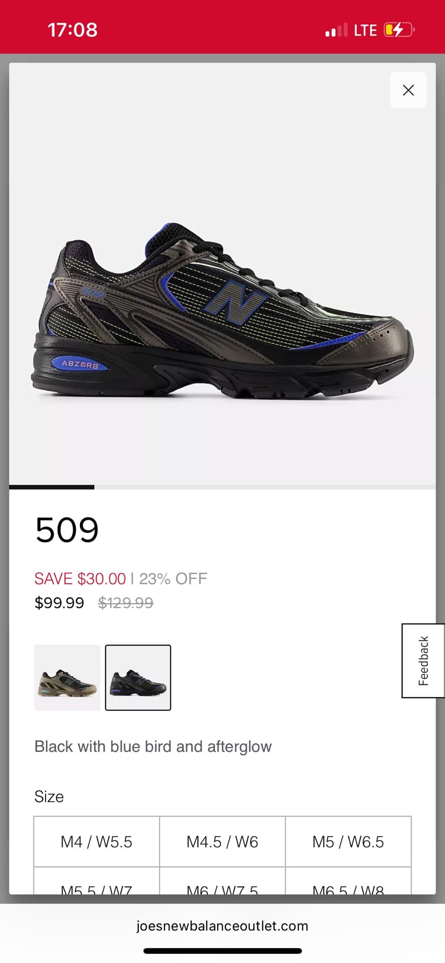 Кроссовки New Balance 509