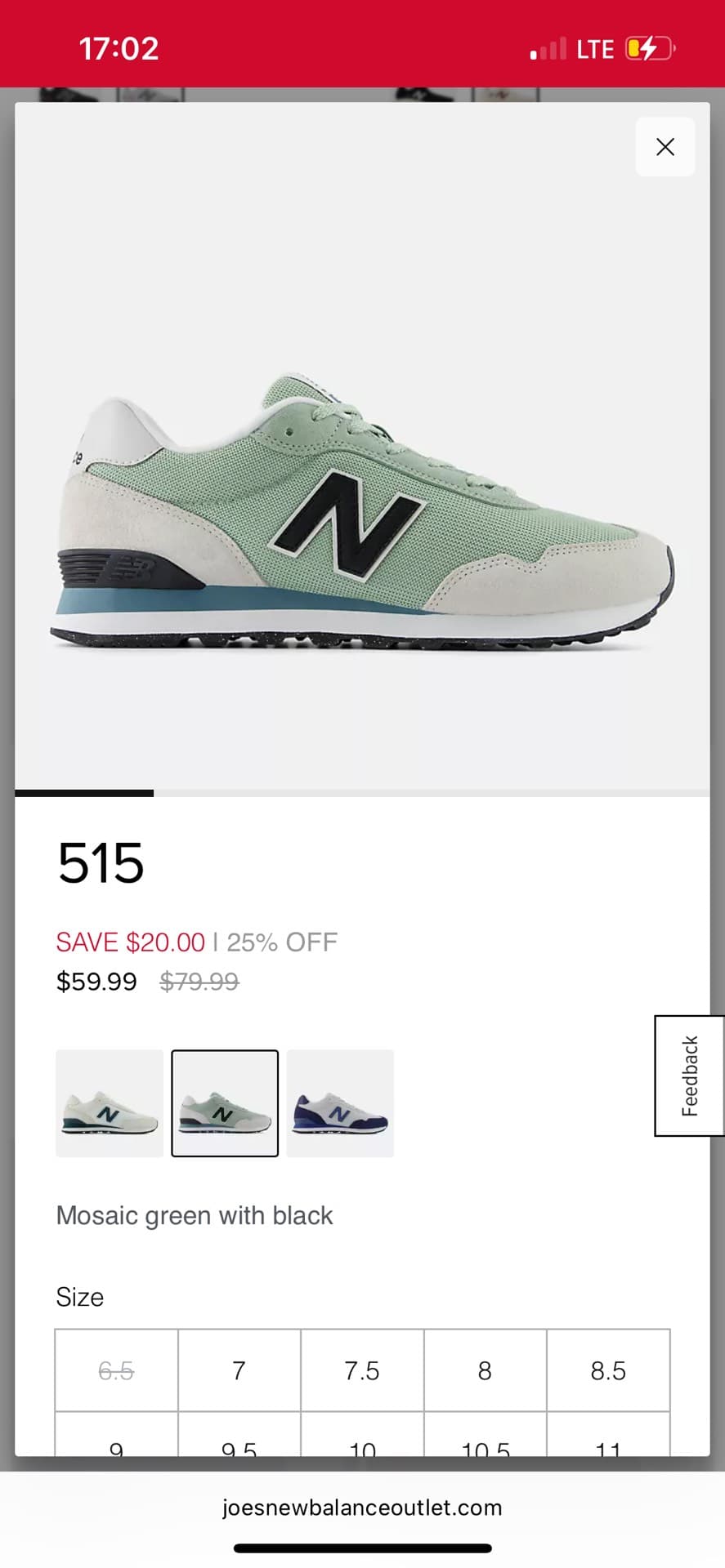 Кроссовки New Balance 515