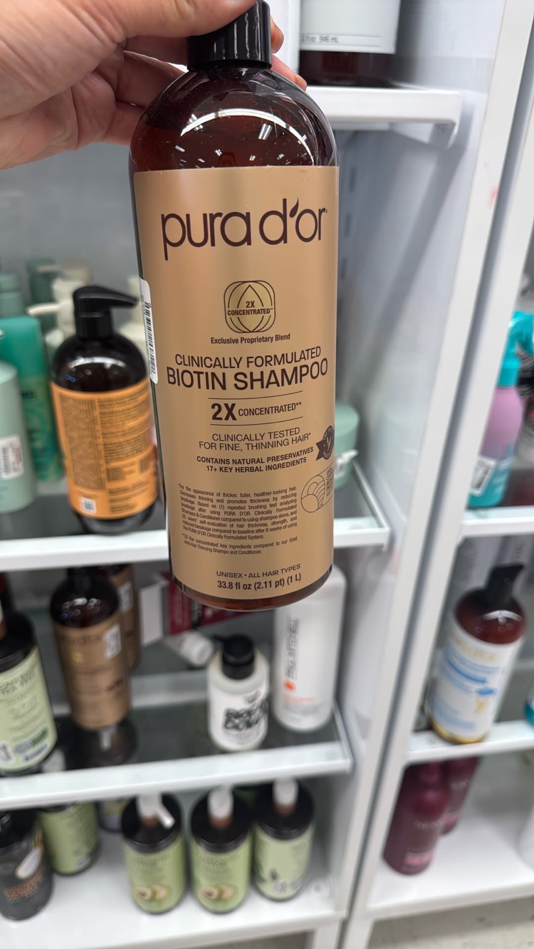 Шампунь Pura D'or с биотином