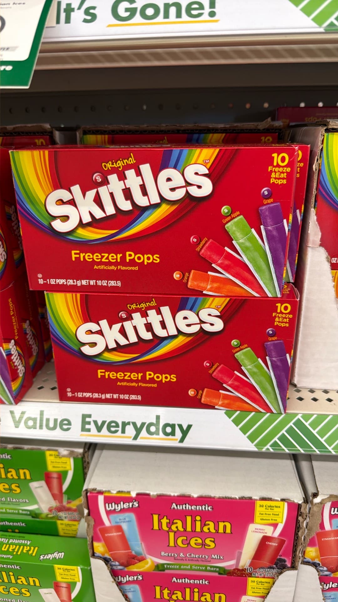 Леденцы Skittles для заморозки