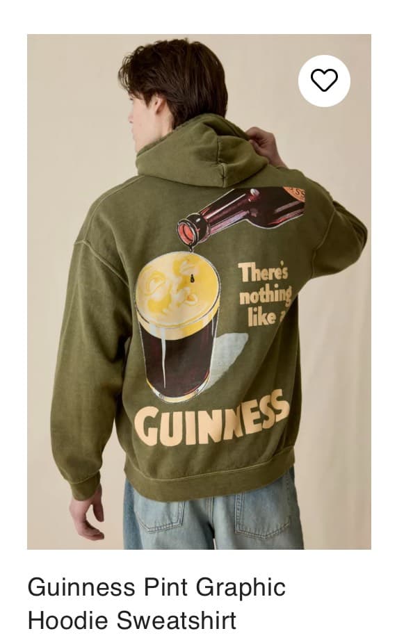 Худи с графикой Guinness
