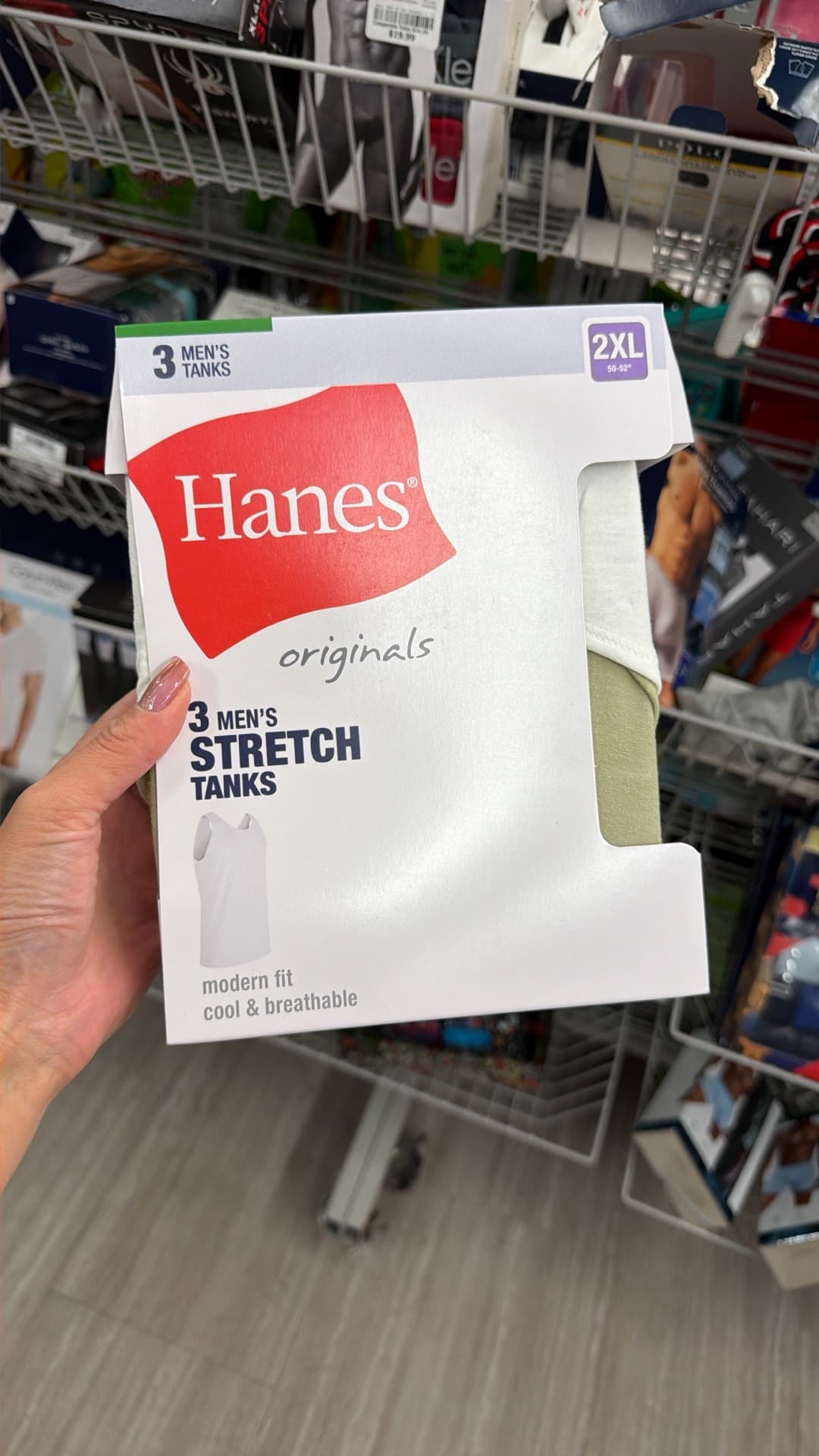Мужские растягивающиеся майки Hanes