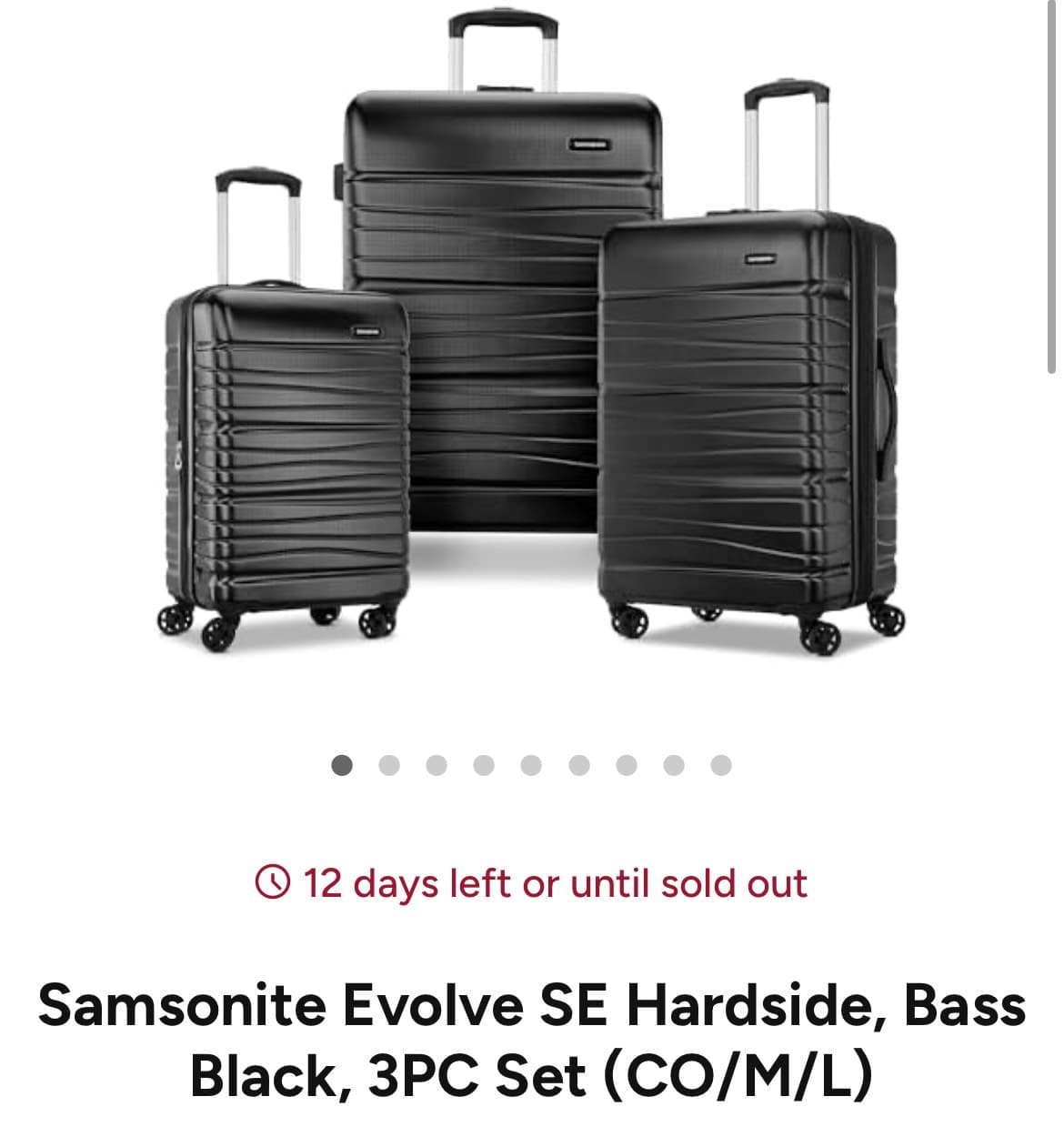 Набор чемоданов Samsonite Evolve SE с жестким корпусом