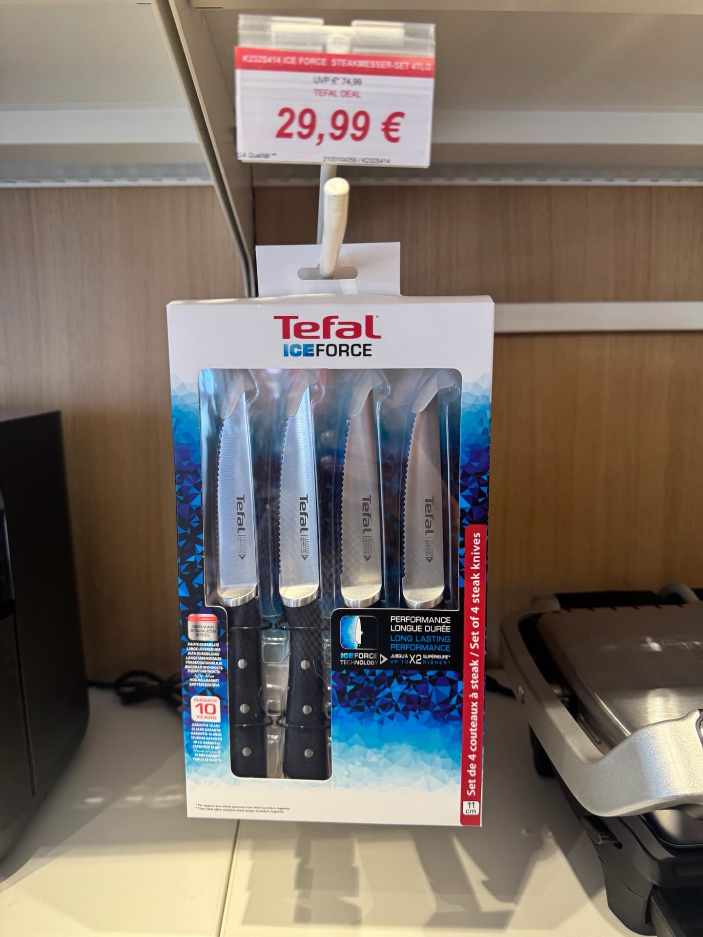 Набор стейковых ножей Tefal IceForce