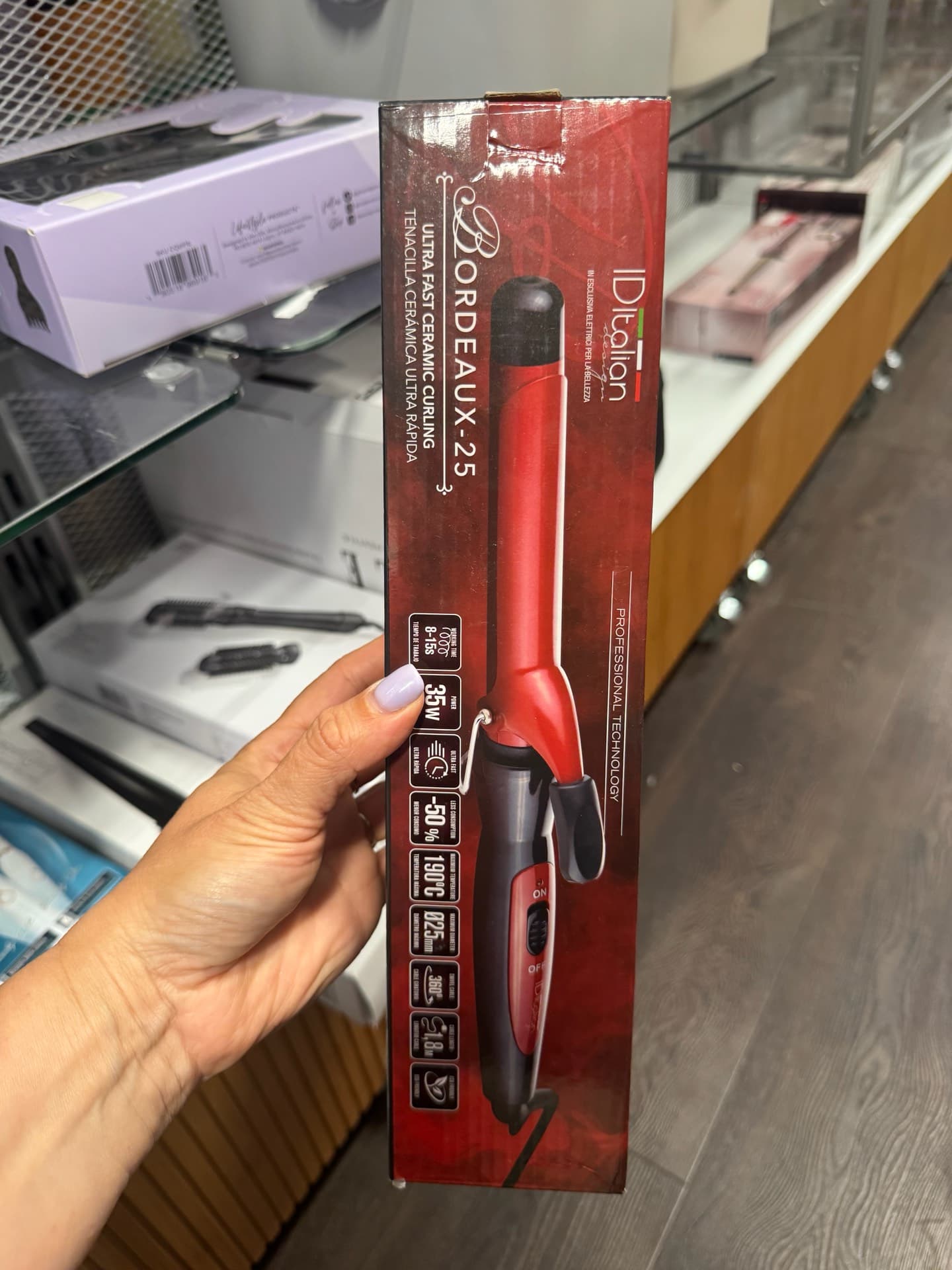 Утюжок для завивки ID Italian Bordeaux