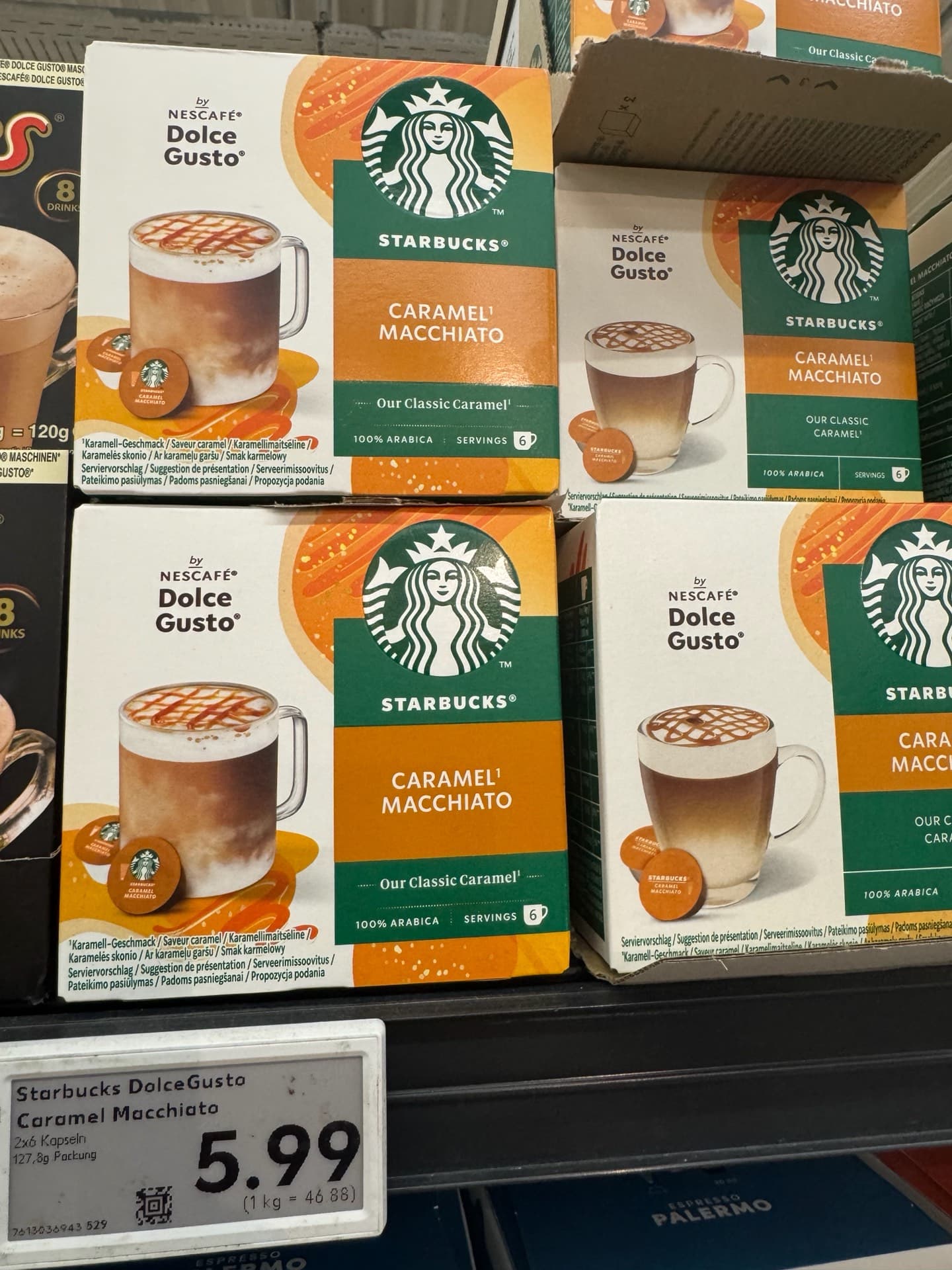 Капсулы Starbucks для карамельного макиато