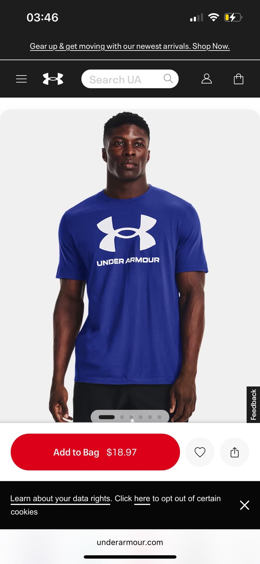 Футболка Under Armour для тренировок