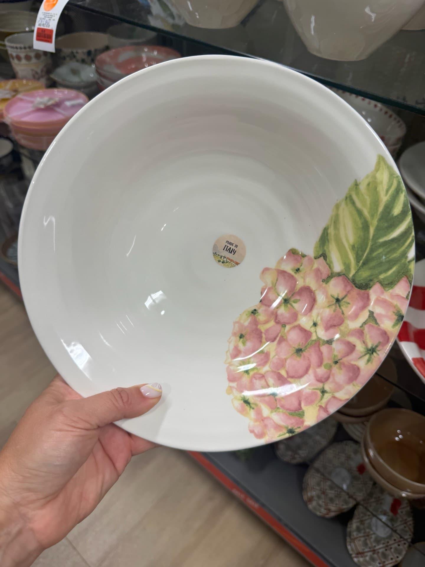 Флоральная чаша ручной росписи