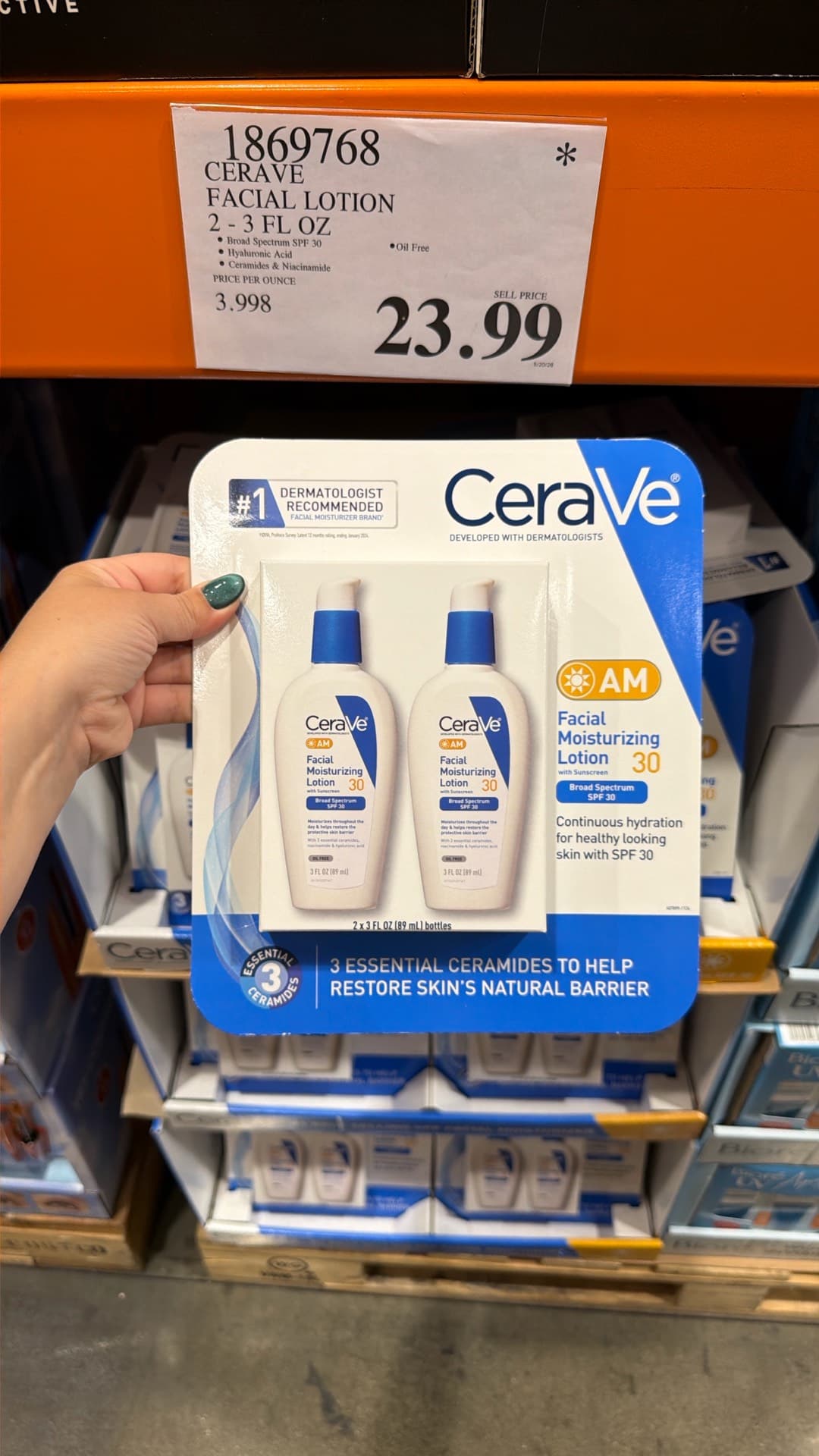 Увлажняющий лосьон для лица CeraVe
