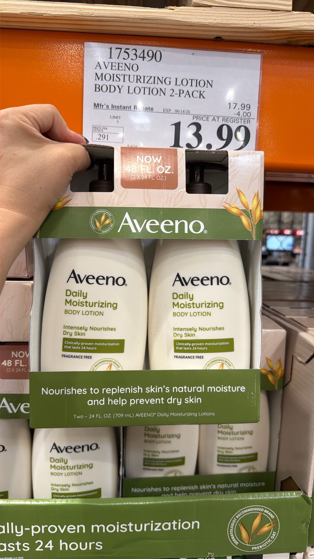 Дневной увлажняющий лосьон Aveeno 2-Pack