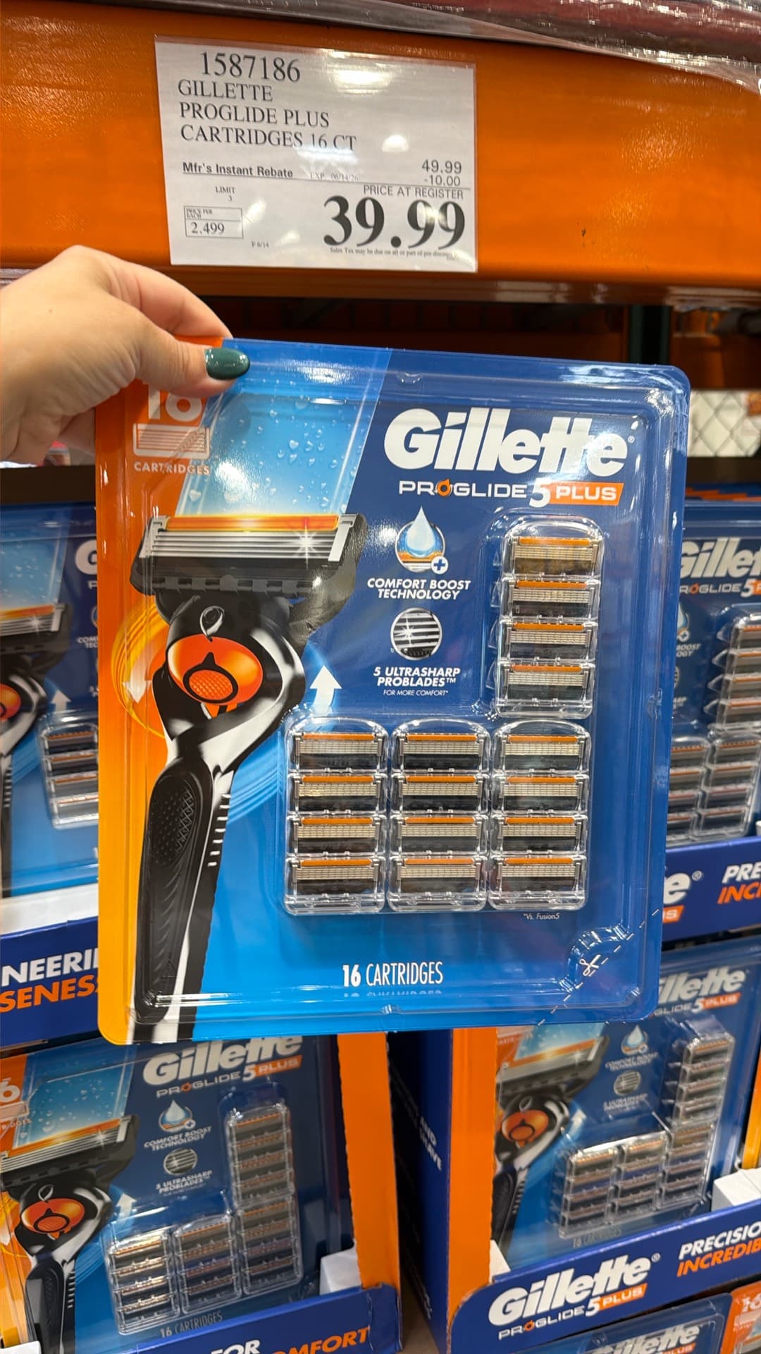 Картриджи Gillette ProGlide Plus