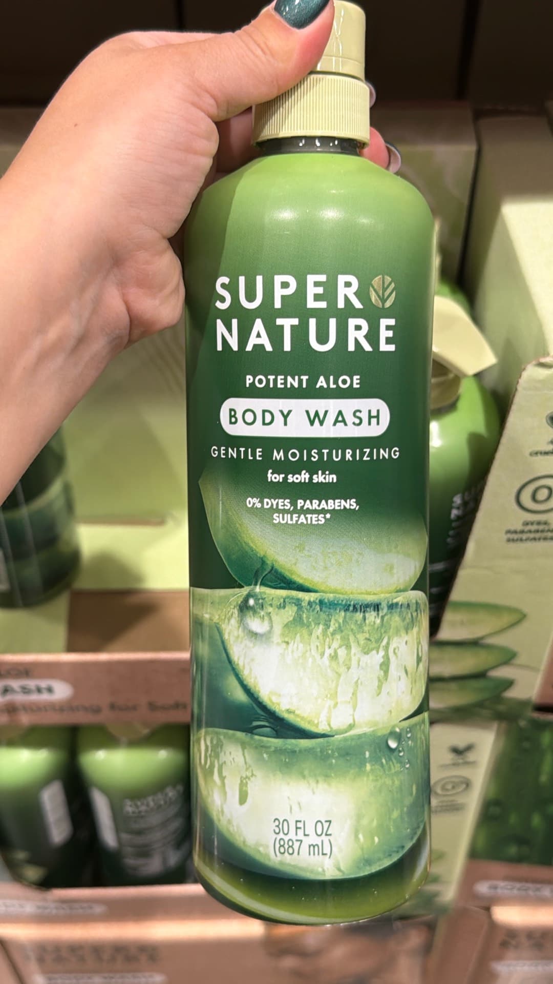 Гель для душа с алоэ Super Nature