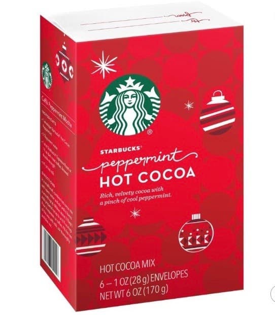 Горячий шоколад Starbucks с мятой
