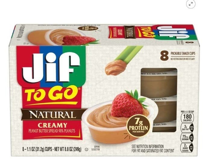 Кремовая арахисовая паста Jif To Go