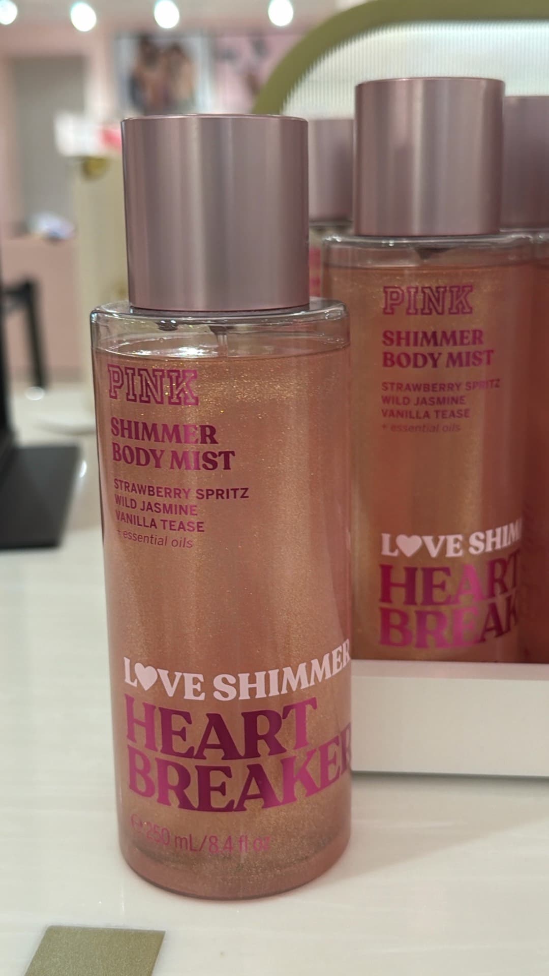 Бодрящий спрей для тела Pink Shimmer