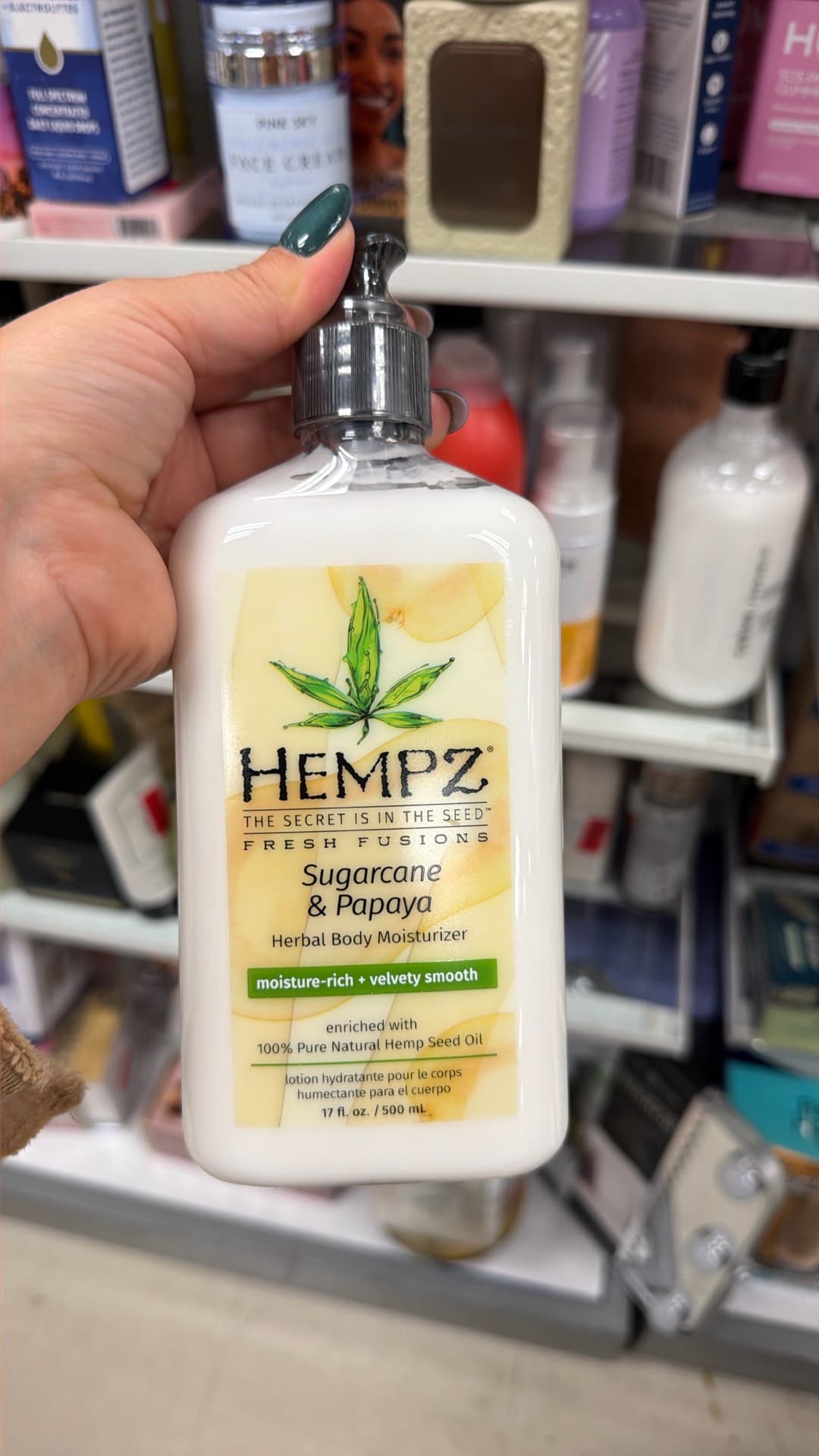 Увлажняющий крем Hempz с сахарным тростником и папайей
