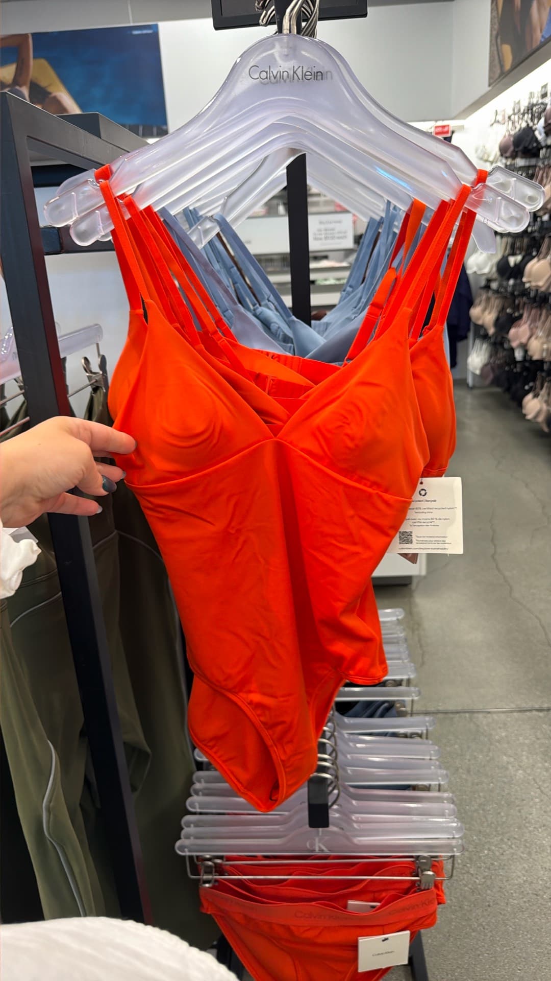 Купальник Calvin Klein оранжевого цвета
