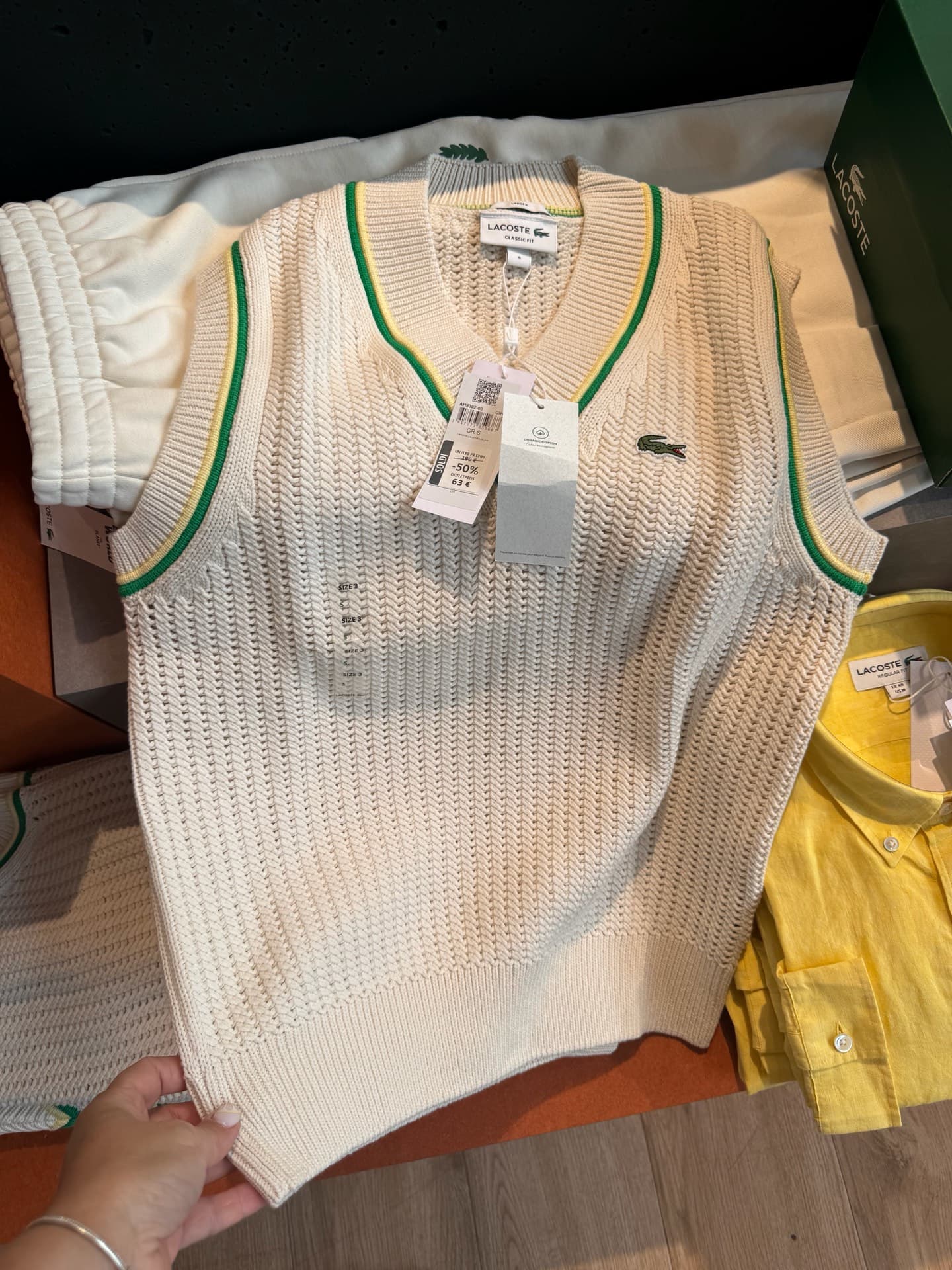 Вязаный жилет Lacoste