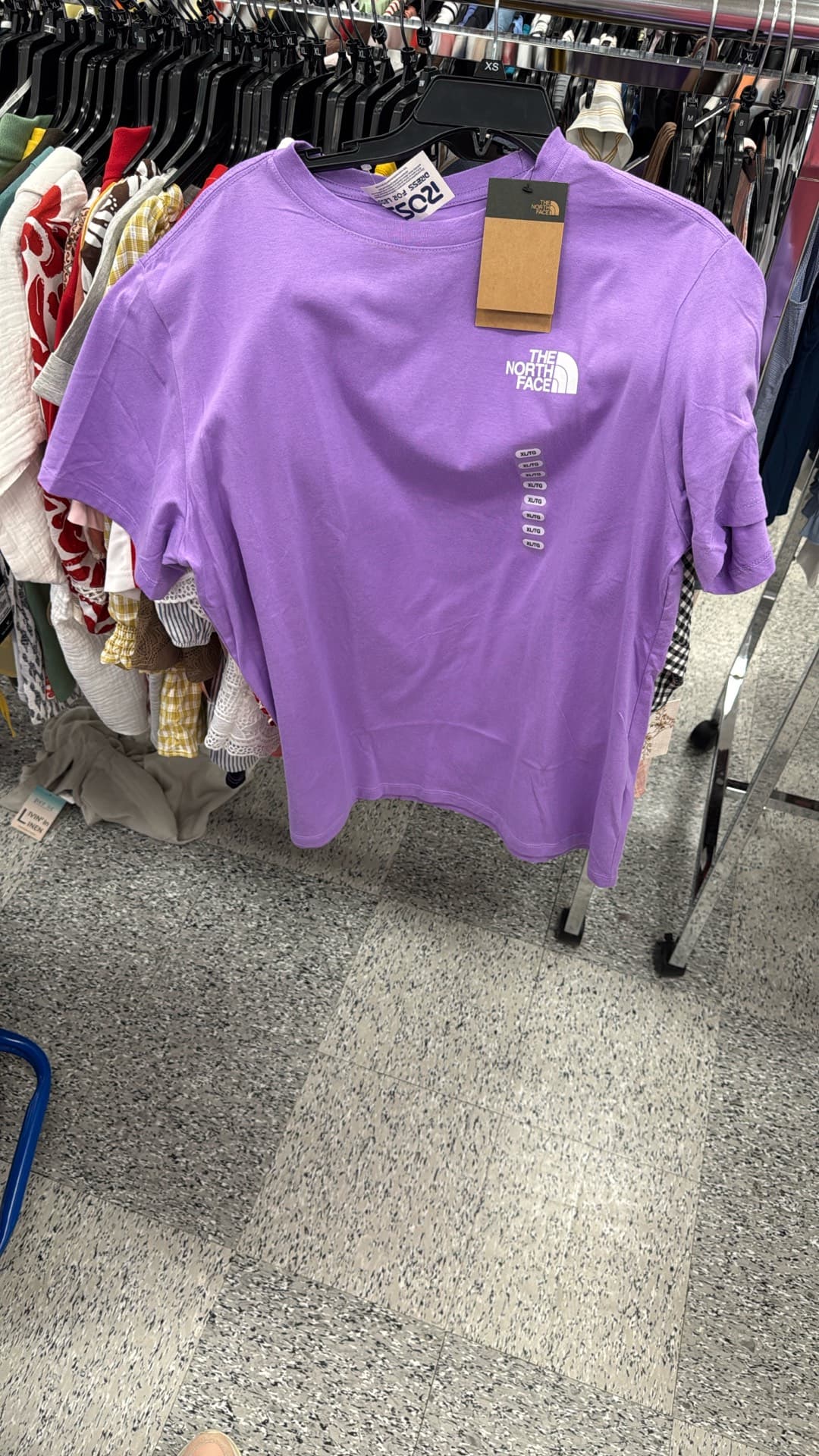 Фиолетовая футболка The North Face