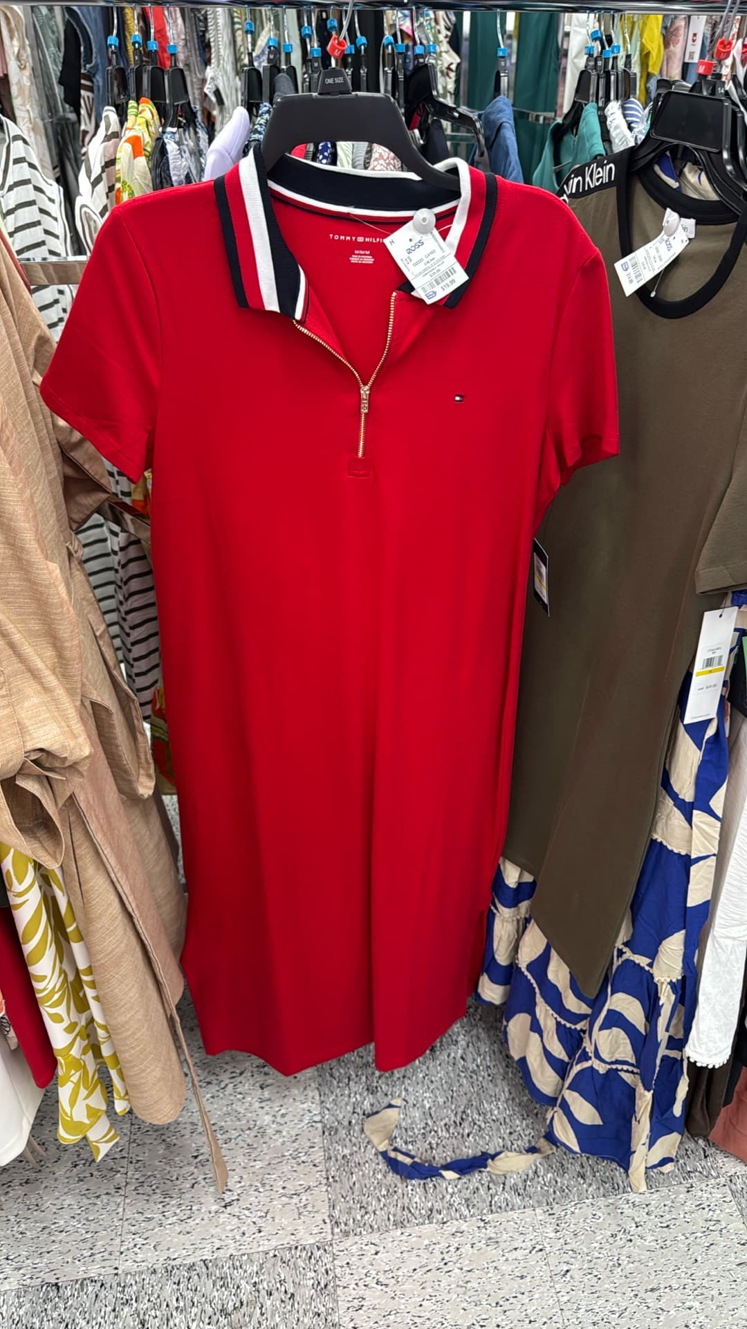 Красное платье Tommy Hilfiger