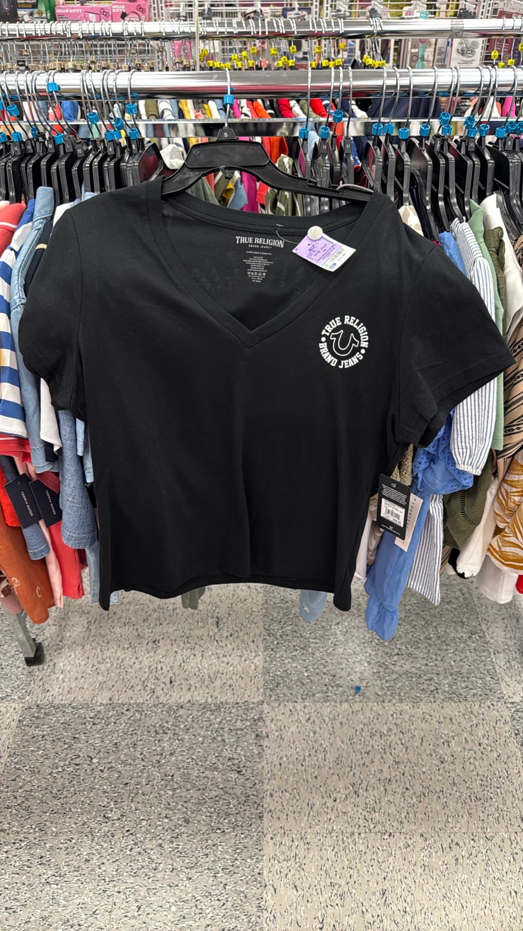 Футболка с V-образным вырезом True Religion