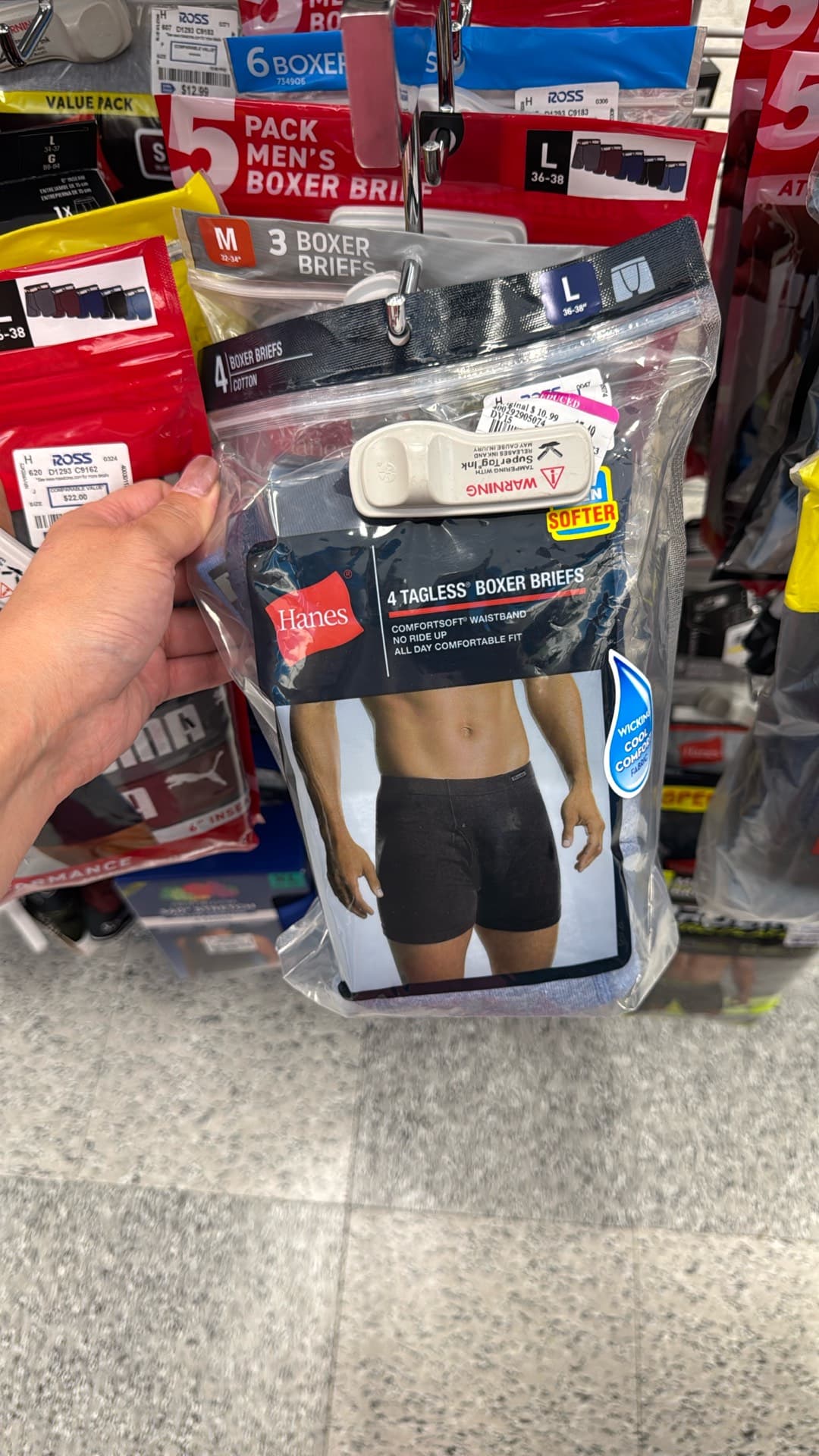 Боксерские трусы Hanes без ярлыков