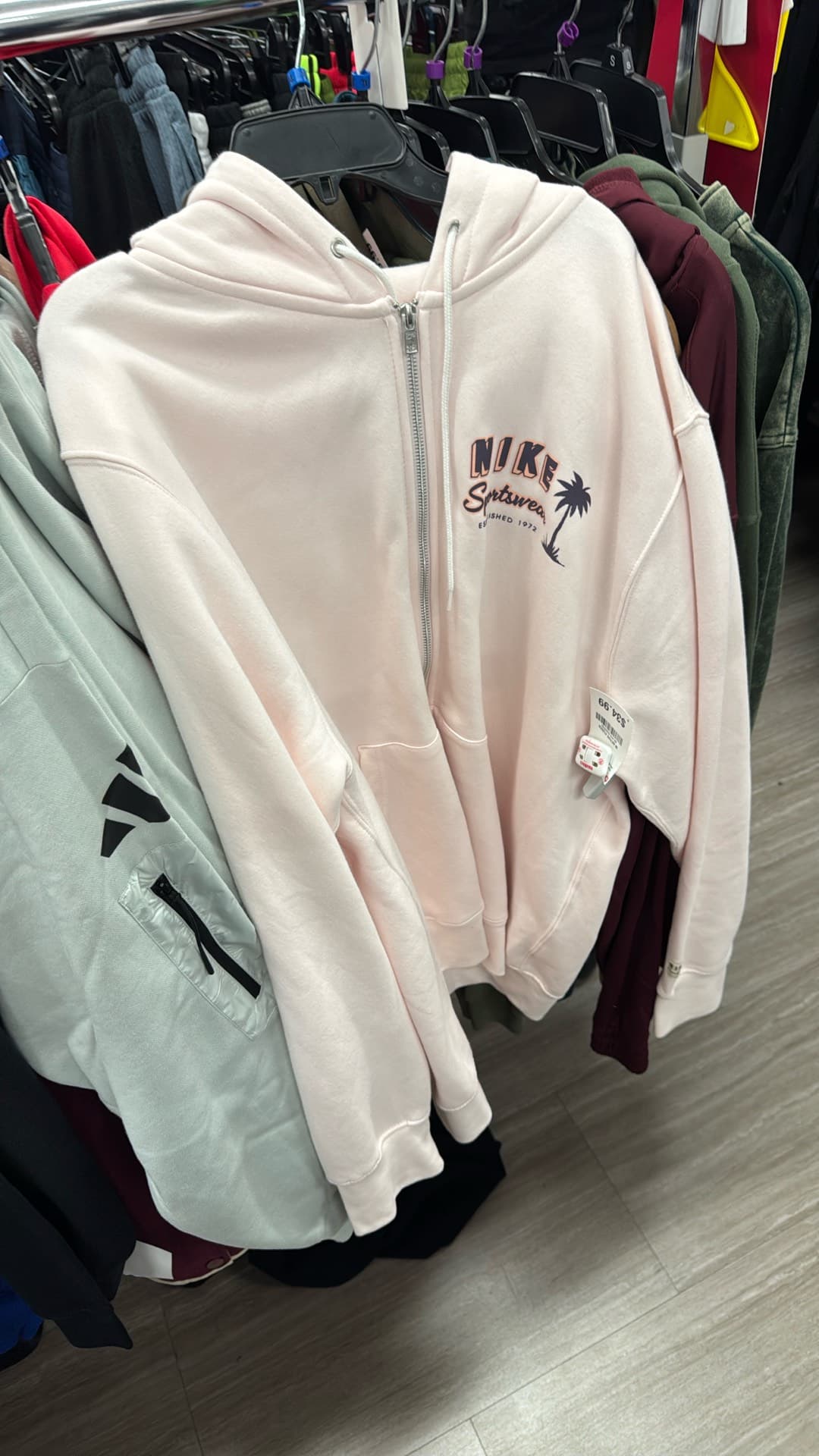 Розовая толстовка Nike