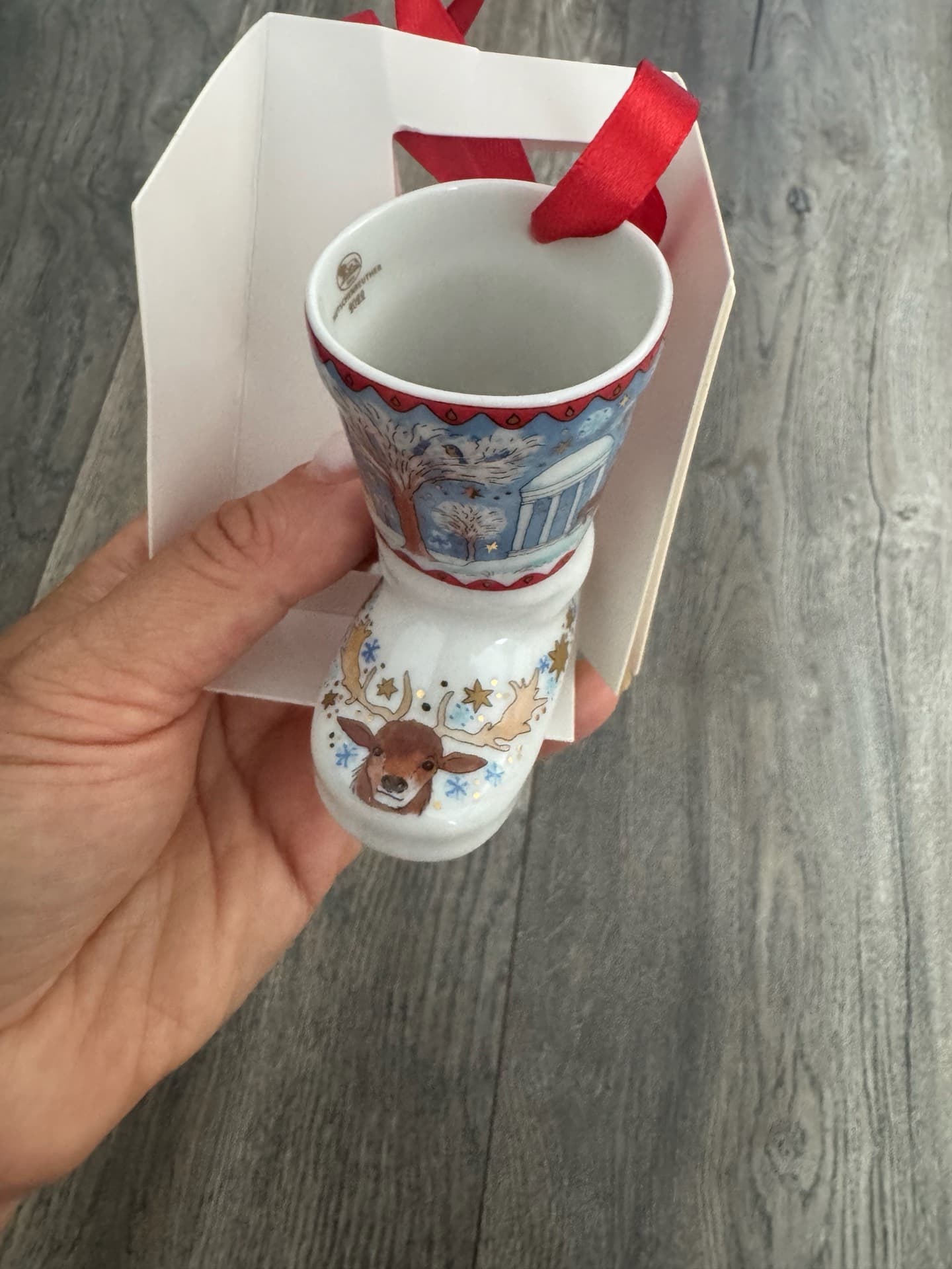 Новогодний сапожок для декора