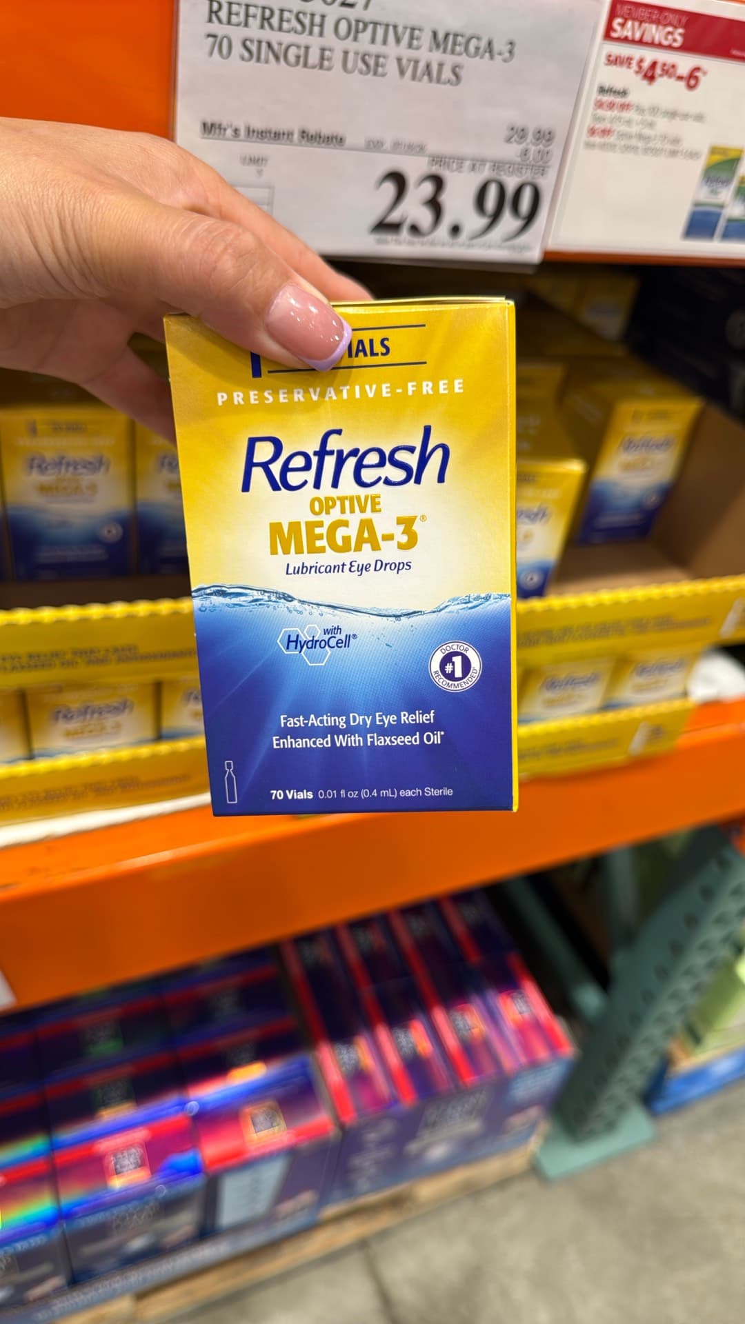Капли для глаз Refresh Optive Mega-3