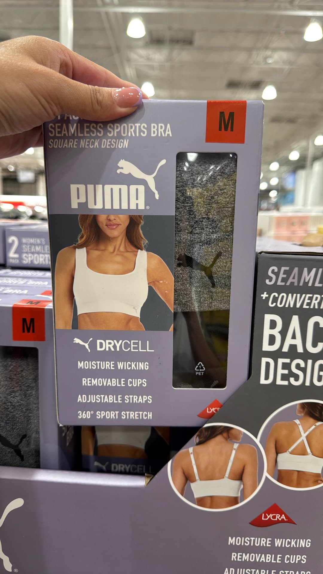 Спортивный бюстгальтер PUMA без швов