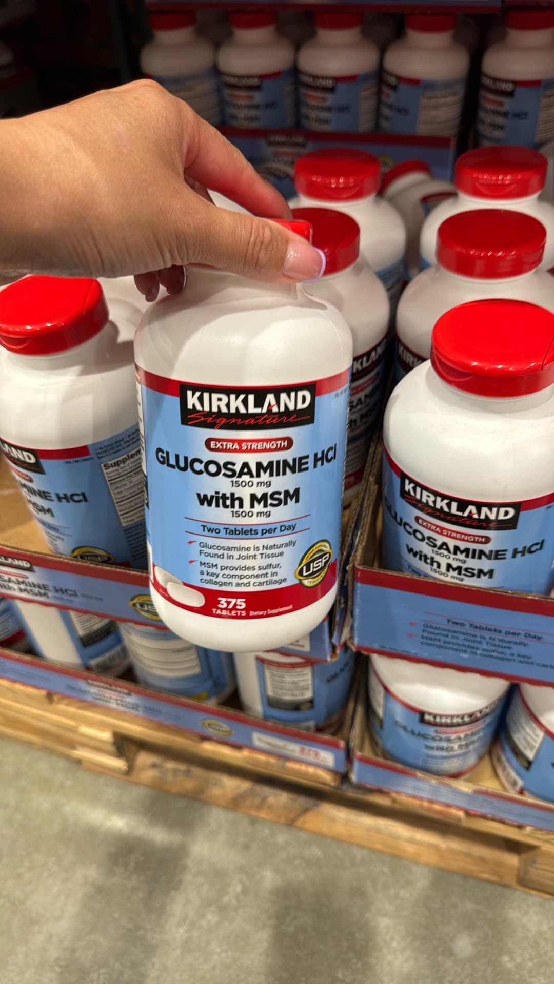 Глюкозамин HCl с МСМ от Kirkland