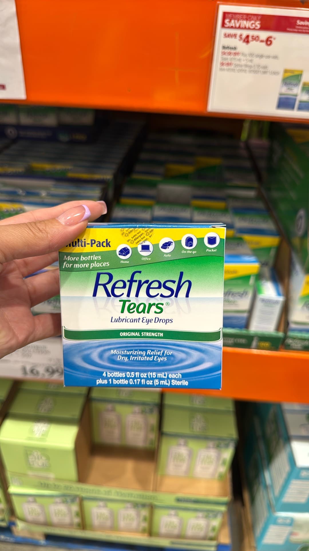 Биологические капли для глаз Refresh Tears